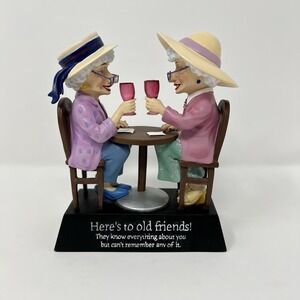 Biddy's "Here's to Old Friends!" Figurine #12821